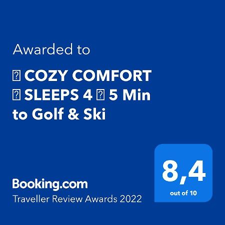 Cozy Comfort Sleeps 4 - 5 Min To Golf & Ski Apartment Kimberley Bagian luar foto